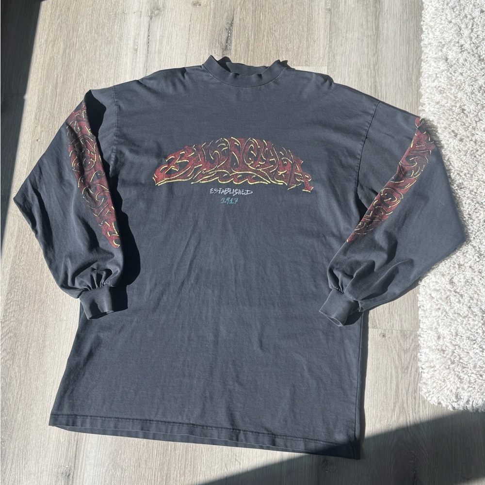 Balenciaga Offshore logo long sleeve tee 2023 denma